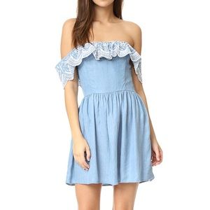 REVOLVE LOVERS + FRIENDS Lace Eyelet Dress